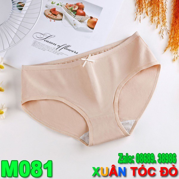 SỈ RẺ HƠN 20-40%_ Quần Lót Cotton Trơn 7 Màu Mới Cực Xịn M081