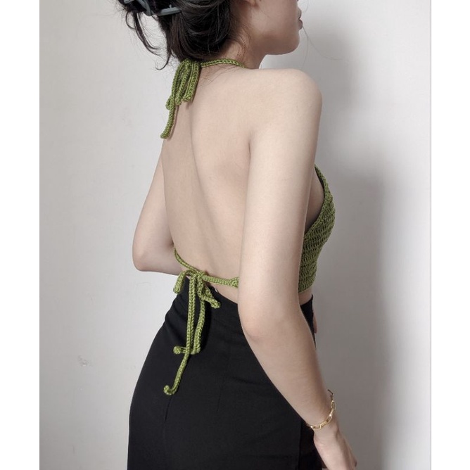 Áo đi biển Handmade - YẾM MÃ A01 CROCHET LIINHANDMADE