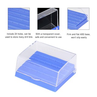 Hộp đựng mũi khoan 24 lỗ bằng nhựa trong suốt tiện lợi