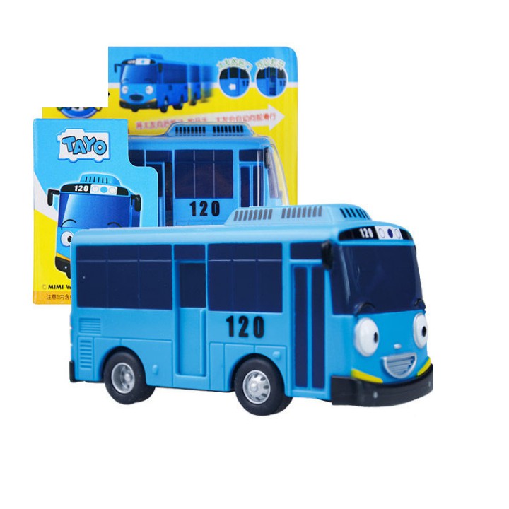 Đồ chơi xe buýt Tayo the little bus xe chạy cót mô hình xe ô tô loại lớn