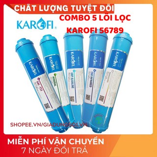 Freeship extra combo 5 lõi lọc nước karofi số 5-6-7-8-9 | t33 - min - far - nano - orp