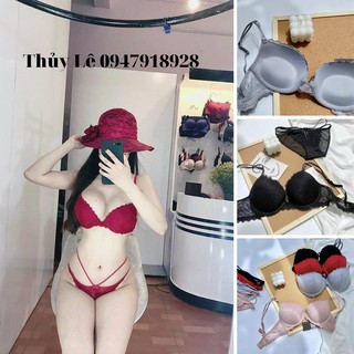 Bộ đồ lót Vic ren quần dây SIÊU SEXY có gọng đệm nâng ngực - Hàng xịn, giá tốt