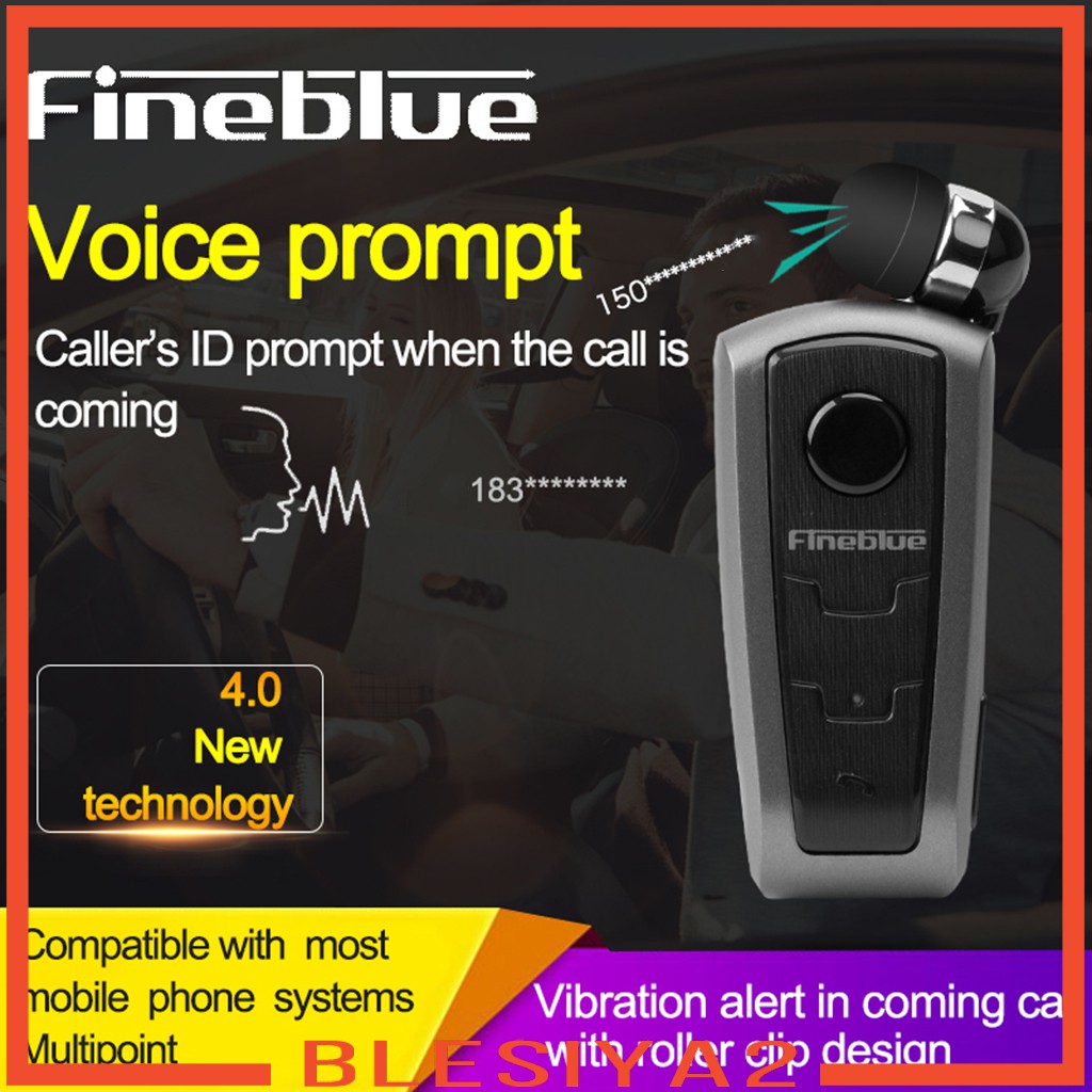 Tai nghe FineBlue F910 Bluetooth có sạc lại dạng kẹp tiện lợi
