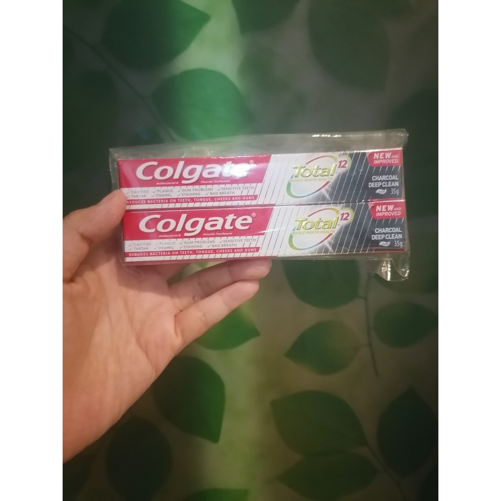 (Date 03/22)Kem đánh răng Colgate Total than hoạt tính bảo vệ toàn diện 35g