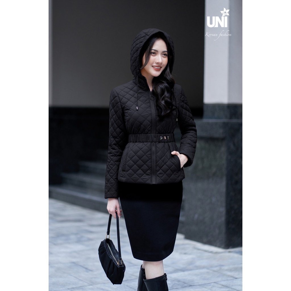 Áo Phao Nữ UNIVTH Dáng Ngắn Công Sở 1AP107 Uni Korean Fashion