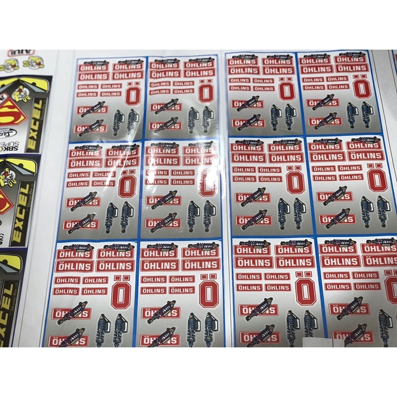 Set 10 tấm sticker A4