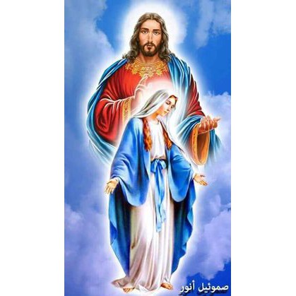 tranh đính đá 5D combo 2 bức tranh thiên chúa jesu50*80 , mẹ maria45*60