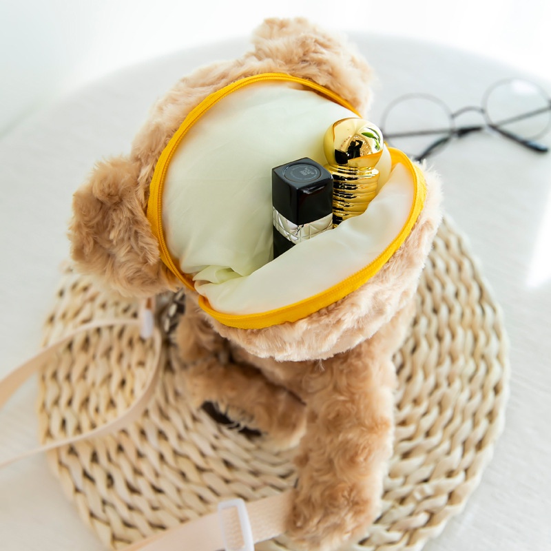 Túi đeo chéo Gấu bông đáng yêu ngộ nghĩnh, túi đeo chéo thú bông dễ thương phong cách Hàn Quốc