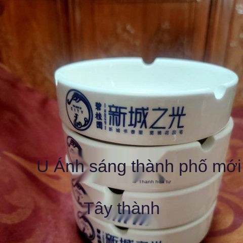 Gạt tàn gốm sứ tùy chỉnh bằng nhựa melamine có thể in LOGO