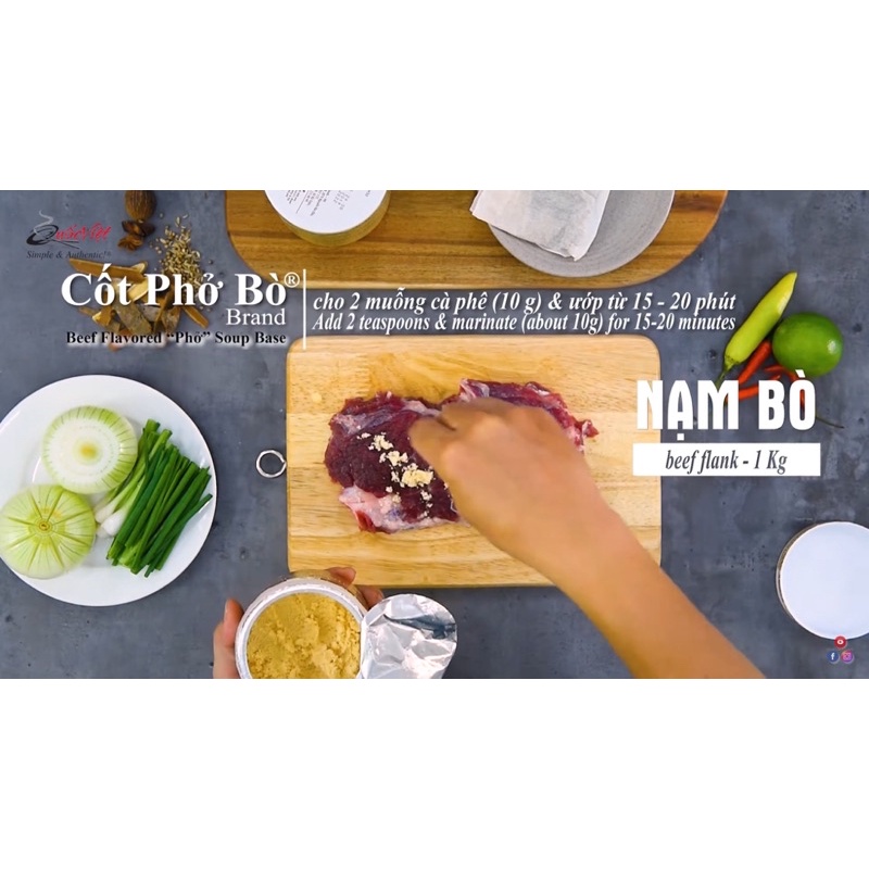 Cốt phở bò Quốc Việt foods 300gr NK USA