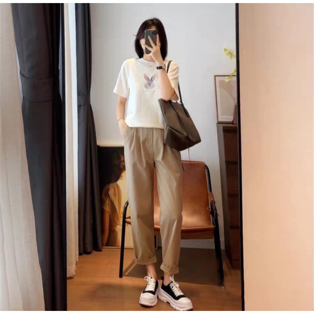 50-105kg Quần Baggy Nam Nữ KAKI thời trang BIGSIZE Sói Store 3 màu