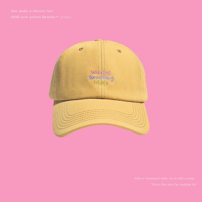 Mũ lưỡi trai thêu chữ thiết kế thời trang mùa hè cho nữ