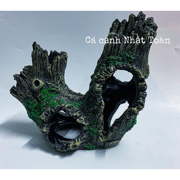 CẢNH NÚI TRANG TRÍ HỒ CÁ NON BỘ 14X13X14CM