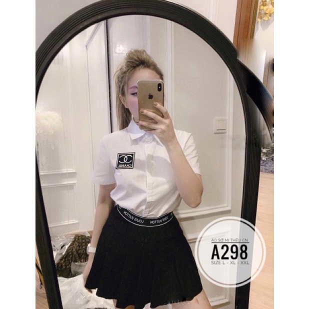 Bigsize Áo sơ mi thêu A298