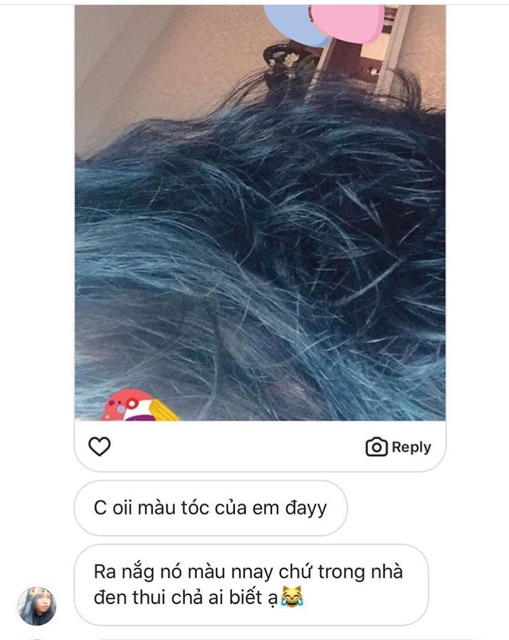 Thuốc nhuộm xanh dương đen không tẩy lên từ nền đen