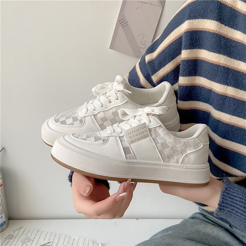 Giày Thể Thao Trắng Phối Lưới Thời Trang Xuân Hè Hàng Mới Cho Nữ 2022