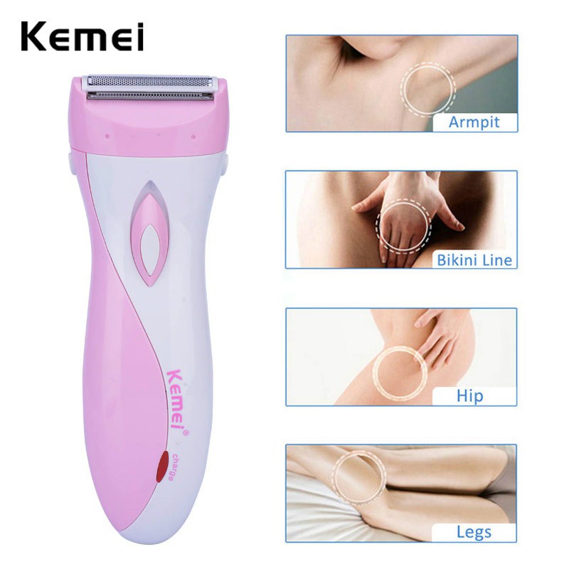 Máy cạo lông toàn thân, lông nách, lông tay siêu tiện dụng cho nữ KM - 3018
