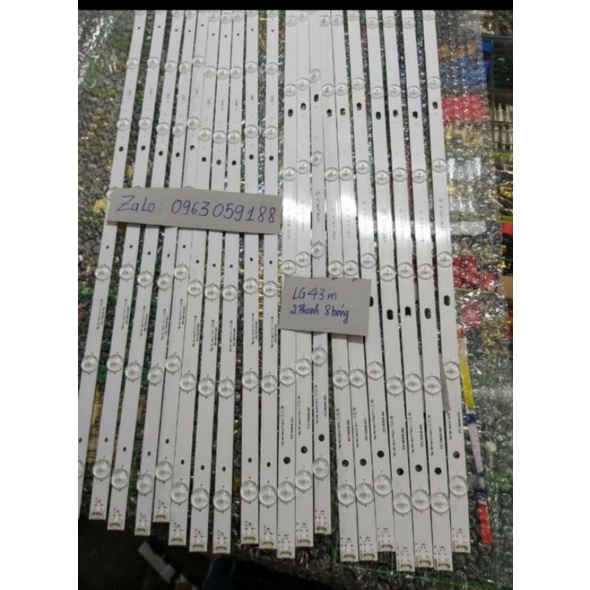 Thanh Led LG 43 - LG43UT 640 -UT 610 - Giá 1 Máy 3 Thanh Dài 8 Bóng