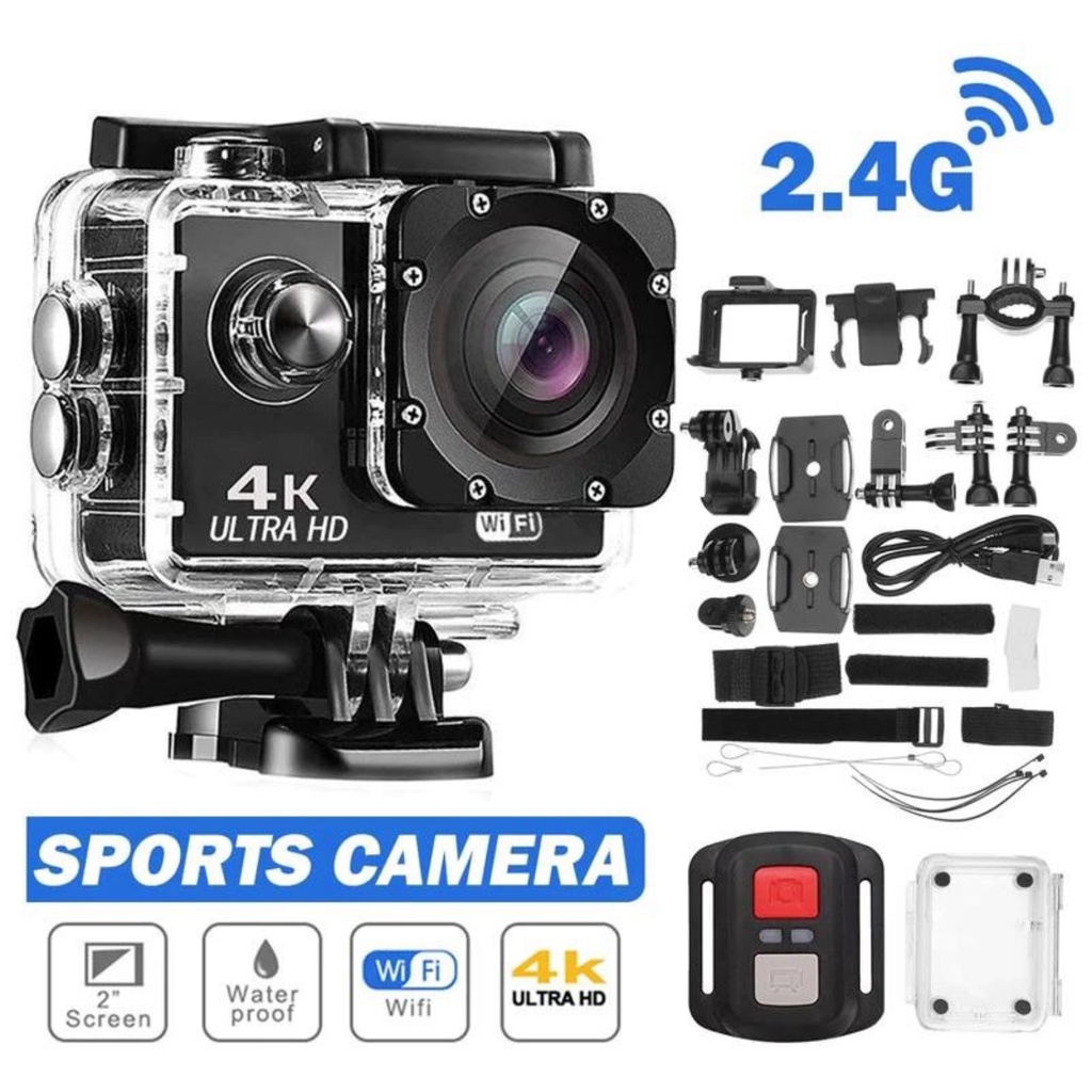 ⭐Camera Hành Trình Xe Máy 4K Sports Ultra HD DV. Camera Wifi Hành Trình Chống Nước, Chống Rung, Đi Phượt Gắn Mũ Bảo Hiểm