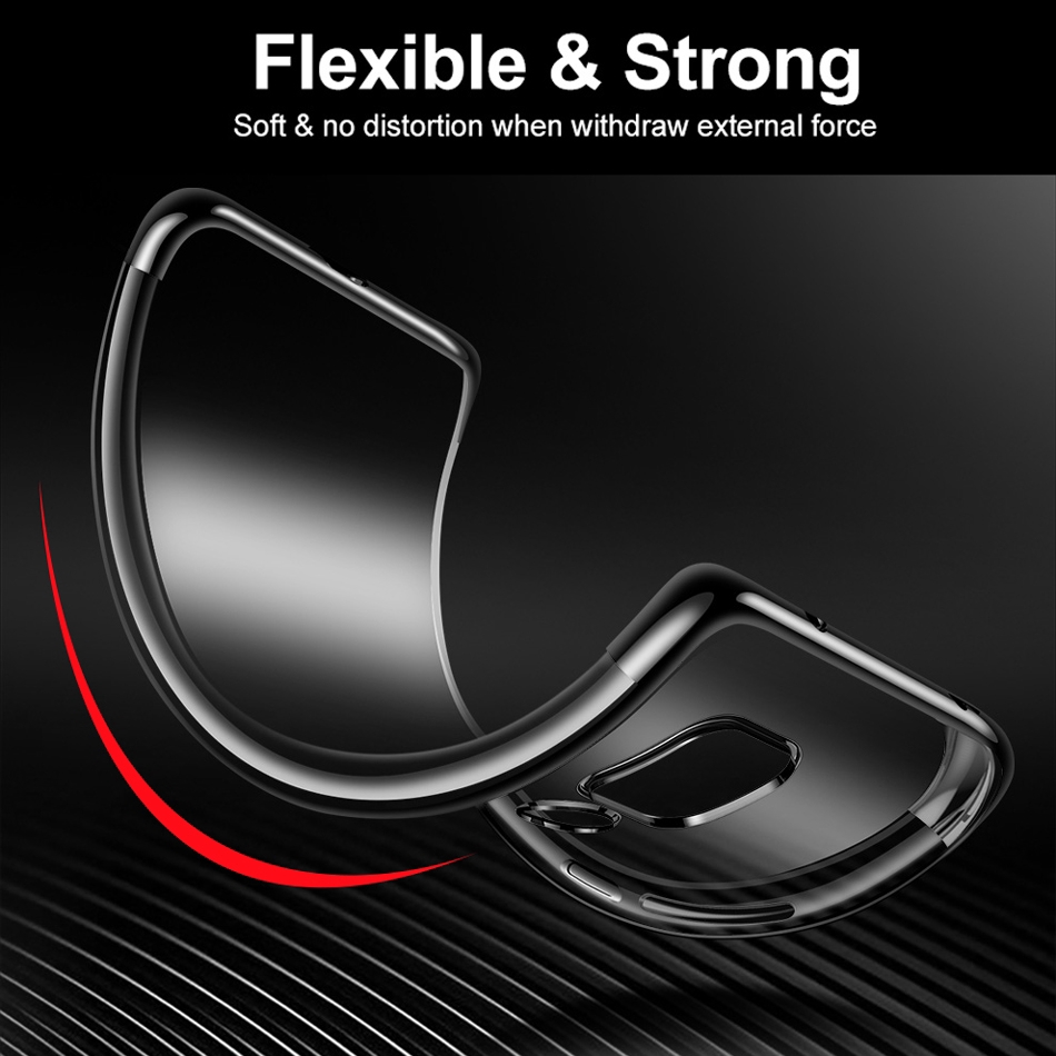 Ốp điện thoại trong suốt mạ siêu nhẹ chống sốc dành cho HUAWEI MATE 20 PRO X 30 PRO MATE 40 PRO+