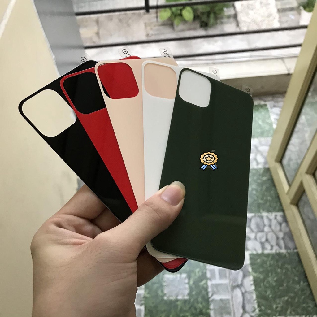 Cường lực tráng gương 6D chính hãng dán mặt sau lưng dành cho iphone 7/8Plus, X/Xs/Xs max và 11/11 pro/11 pro max