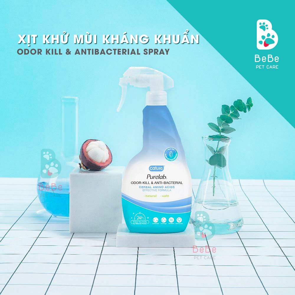 Xịt Khử Mùi Kháng Khuẩn CATURE Odor Kill & Anti-bacterial 500ML