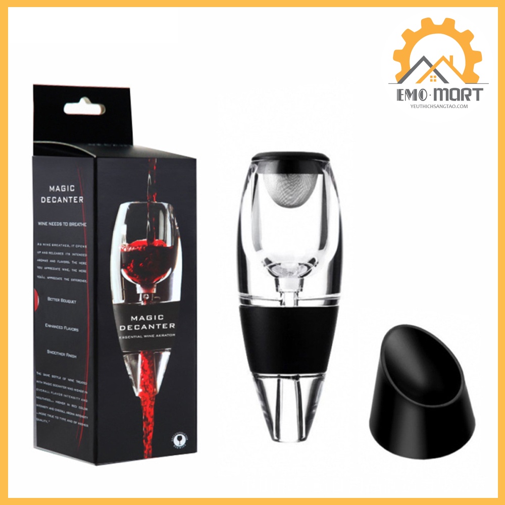 ⚡️𝐅𝐑𝐄𝐄 𝐒𝐇𝐈𝐏⚡️ Bộ lọc rượu vang ⚡️Magic decanter - chất liệu Acrylic + Silicone - Thiết kế độc đáo thông minh