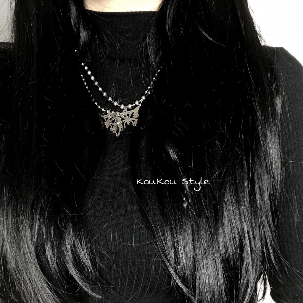 Dây Chuyền Thép Không Gỉ Mặt Hình Bướm 30 Phong Cách Âu Mỹ