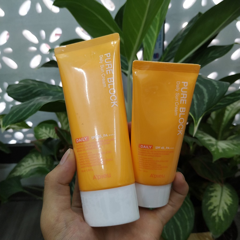 (Hàng Chính Hãng) Kem Chống Nắng A'pieu Pure Block_Date: 7/2022