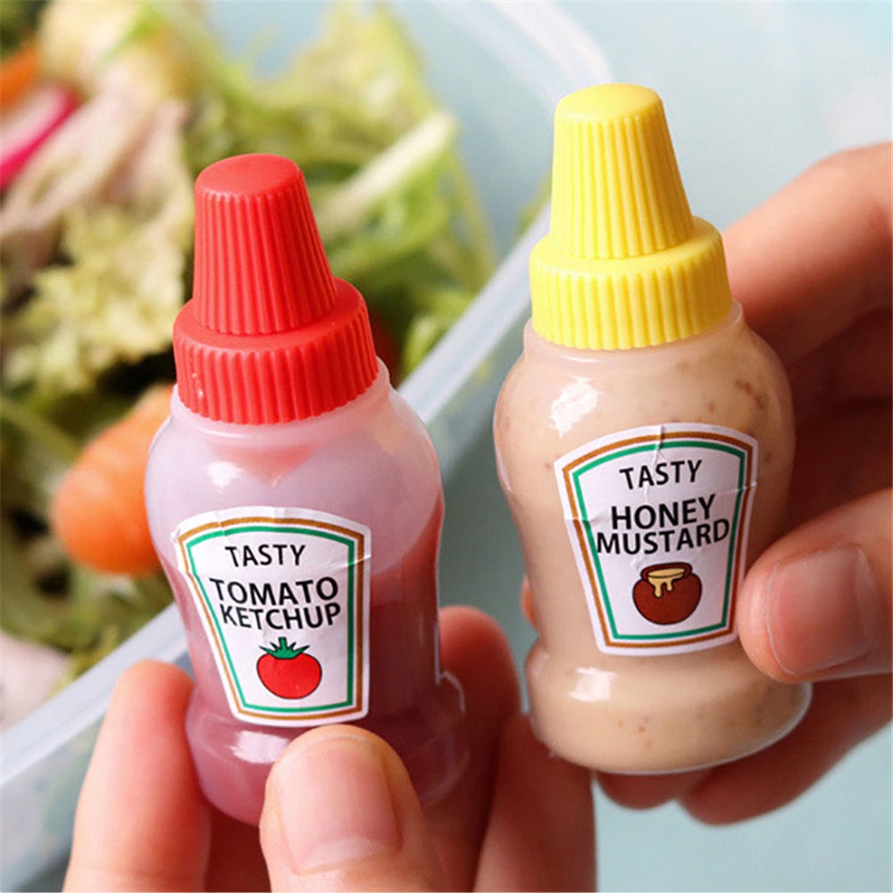 Set 2 chai đựng nước sốt 25ml mini chống rò rỉ tiện dụng