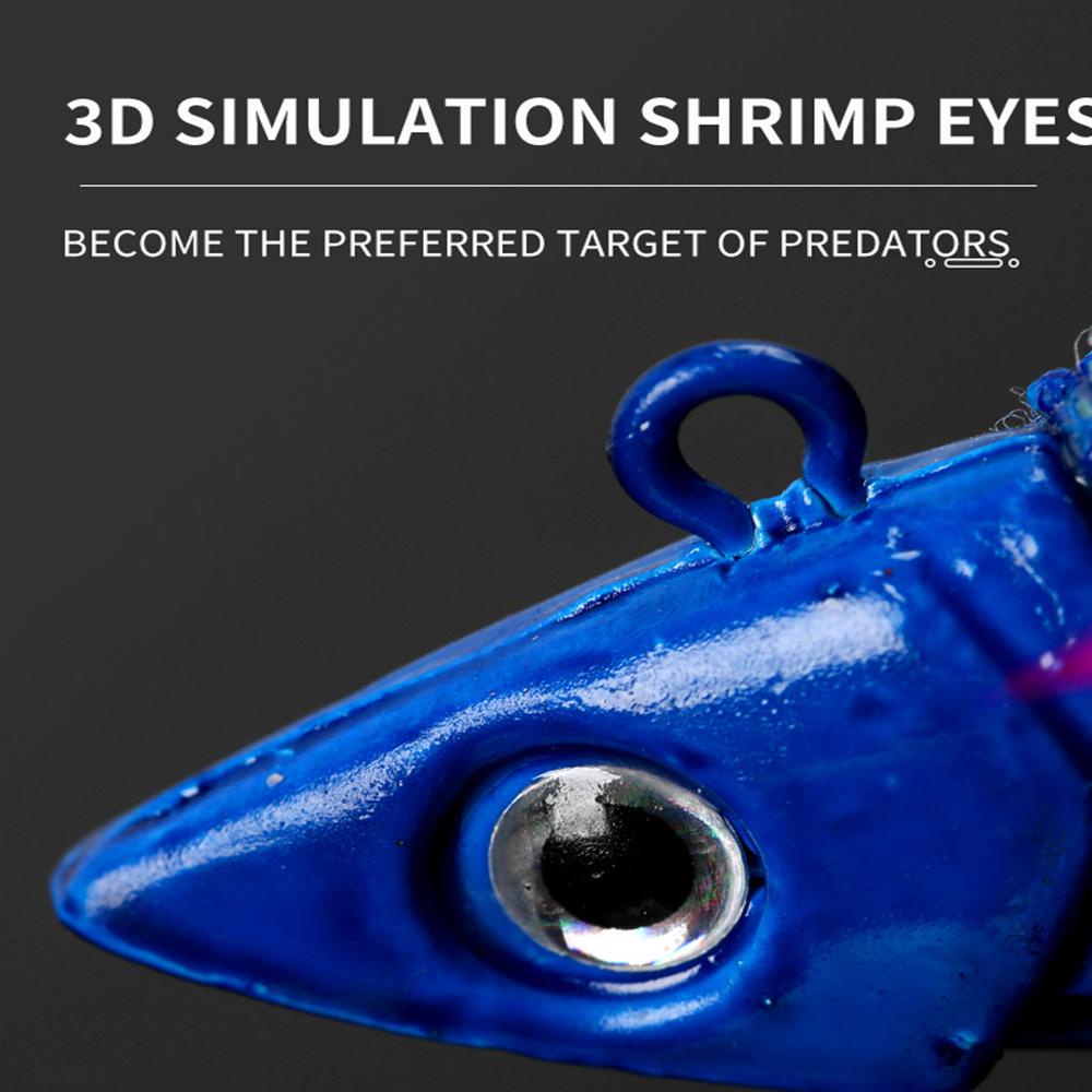 MUVAKO Mồi Câu Cá Giả Hình Con Tôm Bằng Gỗ Mềm Dạ Quang