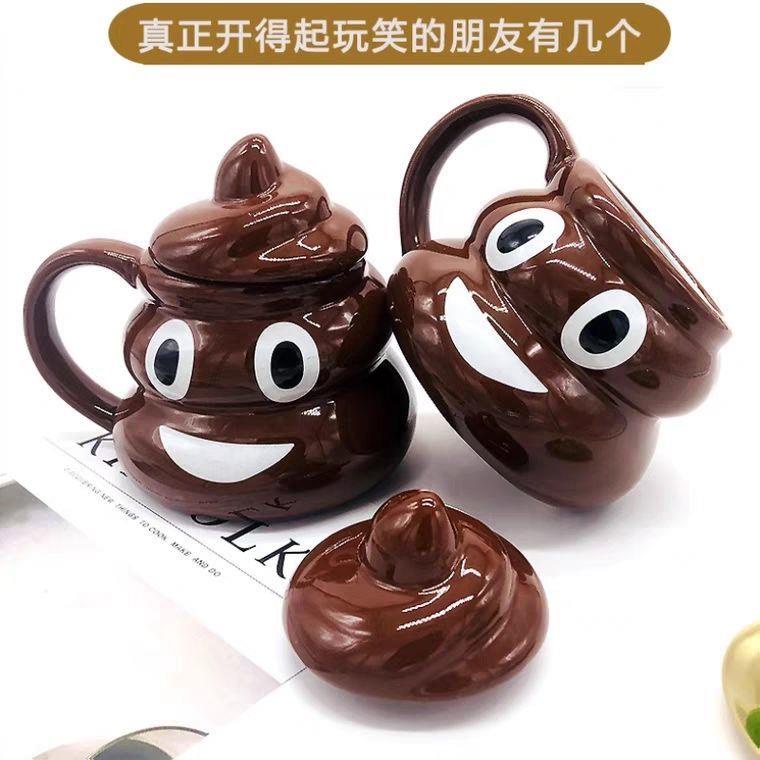 Cốc Sứ Hình Cục Phân Vui Nhộn Dễ Thương Dùng Làm Quà Tặng Sinh Nhật