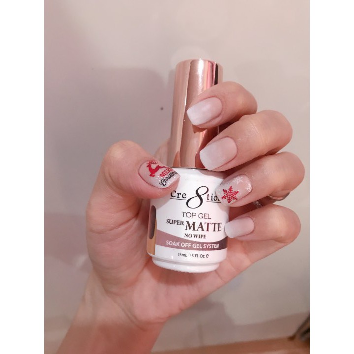 Top matte (lỳ) Gel tặng Top Matte Lacquer Cre8tion