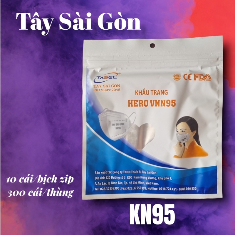 KHẨU TRANG N95 5D TÂY SÀI GÒN HÀNG CHUẨN