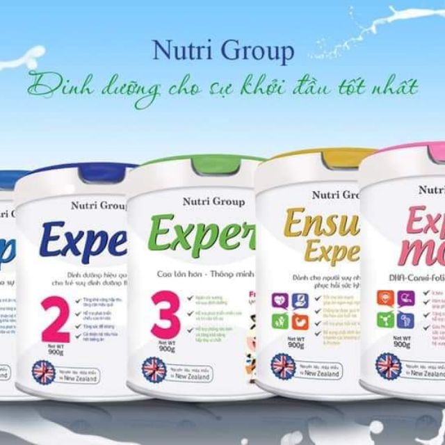 Sữa Nutri Group Expert số 1, 2, 3, gold sure , mama 400g,  900g