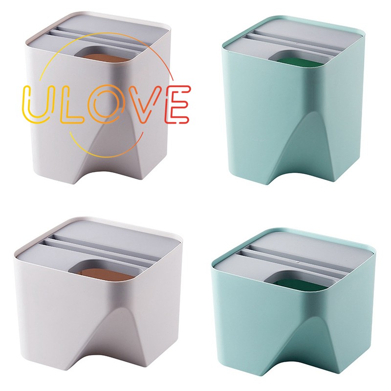 Thùng Rác Nhựa Màu Xám