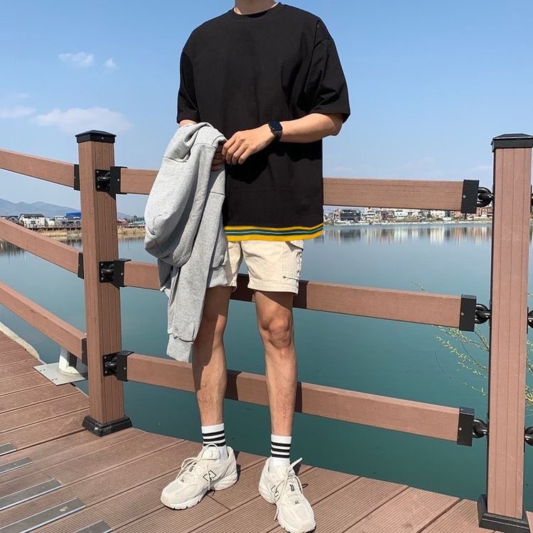 Áo thun Ztee Yellow line CVC viền vàng - Giá sỉ Unisex