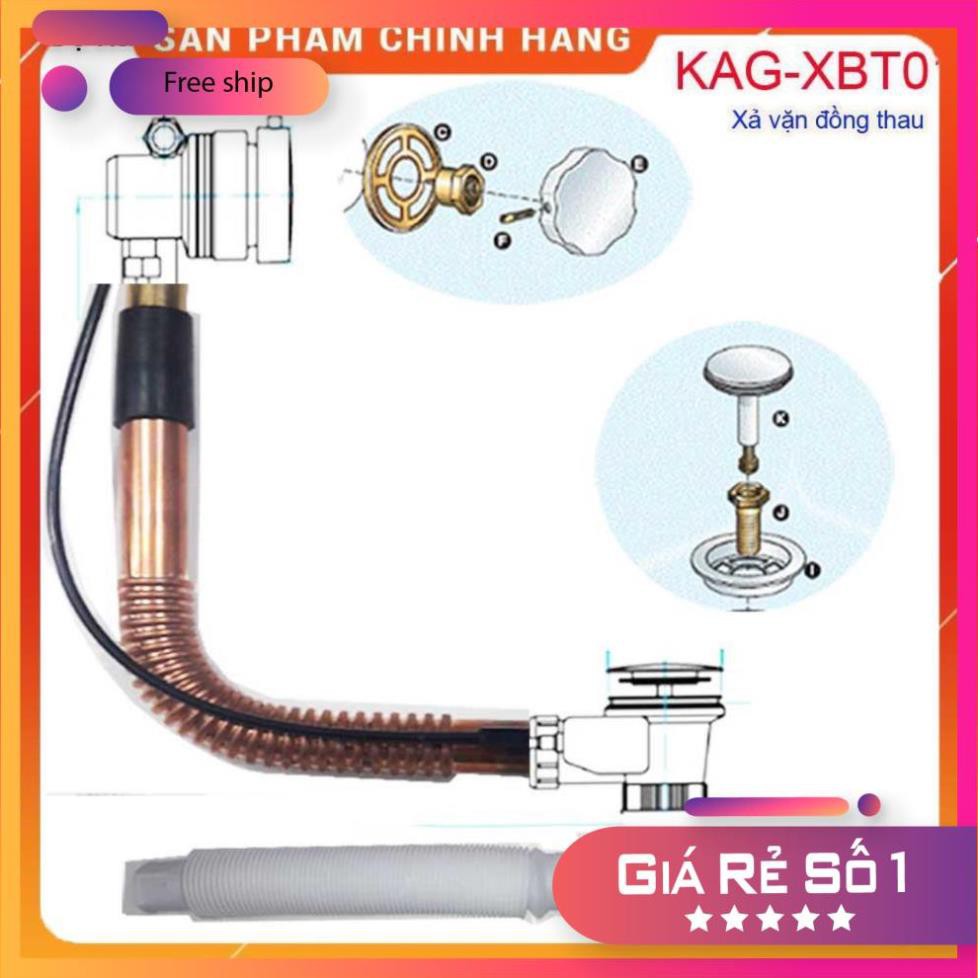 BỘ Xả vặn bồn tắm bằng thau, Bộ xả dùng cho bồn tắm nằm KAG-XBT01