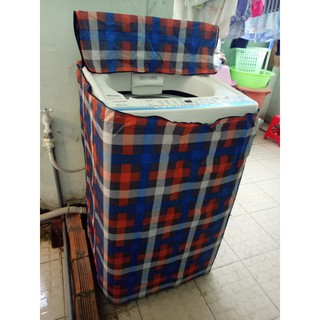 Áo trùm máy giặt cửa trên 14kg bằng vải dù loại dày