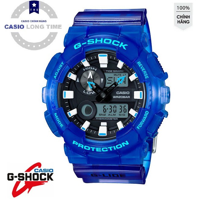 Đồng hồ nam Casio G- Shock GAX-100MSA-2ADR Chính hãng - Xanh đại dương - Bản đặc biệt