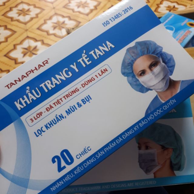 Khẩu Trang Y Tế Tana Hộp 20 Chiếc Có Túi Riêng