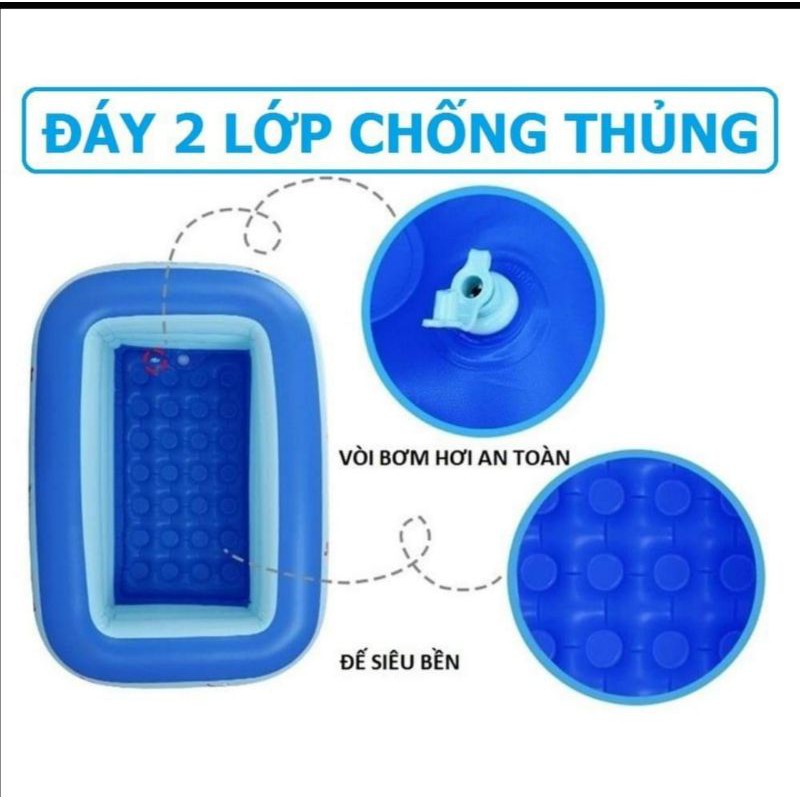 Bể bơi cho bé loại 1m5 bể bơi trẻ em Hồ Bơi Trong Nhà, bể bơi gia đình Mua Ngay Bể Phao Bơi,Phao Bơi 3 tầng cho bé