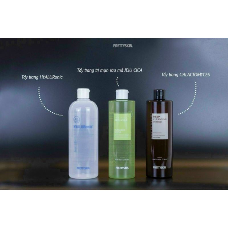 Nước Tẩy trang Pretty Skin dưỡng trắng màu nâu 500ml