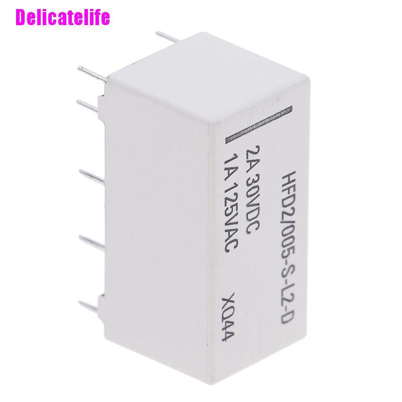 Rơ Le Thời Gian 5v Dpdt 30vdc 2a 1a 125vac Hfd2 / 005-s-l2-d