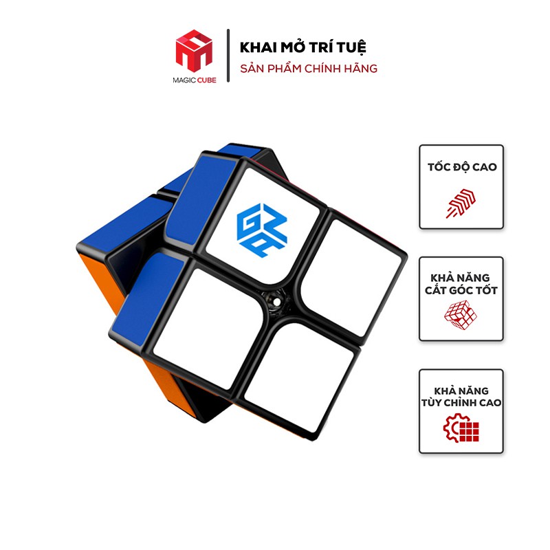 Rubik 2x2 GAN RSC Cao Cấp Viền Đen 2 Tầng Chính Hãng Gan