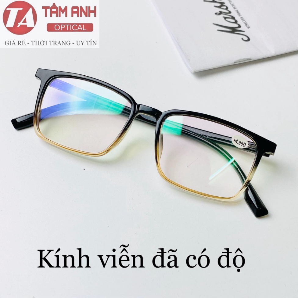 Kính Viễn - Kính Cận nam nữ gọng kính bền dẻo có sẵn độ từ 0,5 đến 4 độ, sáng và rõ, an toàn cho người sử dụng