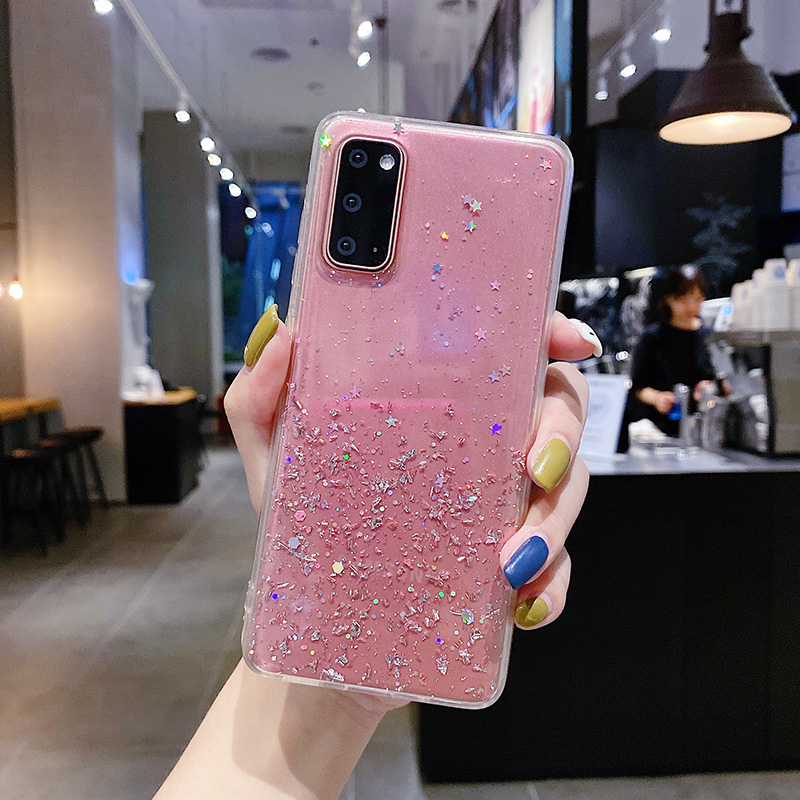 Ốp Điện Thoại Lấp Lánh Cho Samsung A03 A03S A02 A02S A22 M32 A12 A42 A2 Core A9 A7 A8 2018 J7 J2 J5 Prime G532