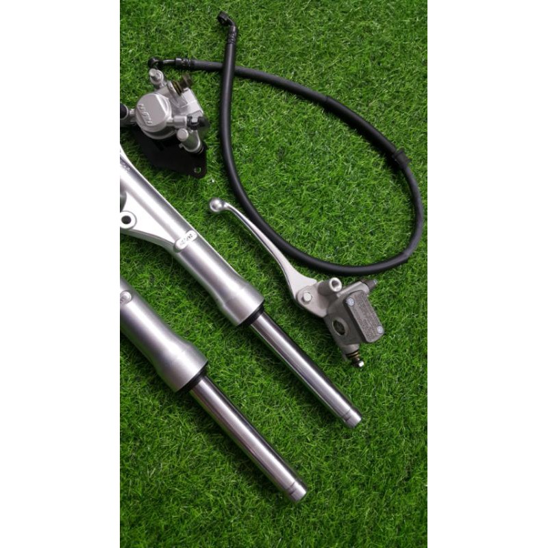 Bộ thắng đĩa dành cho các dòng wave dream hàng dài loan 1/1 phuộc trước.tay dầu heo dầu,dây dầu như hình msp 0141