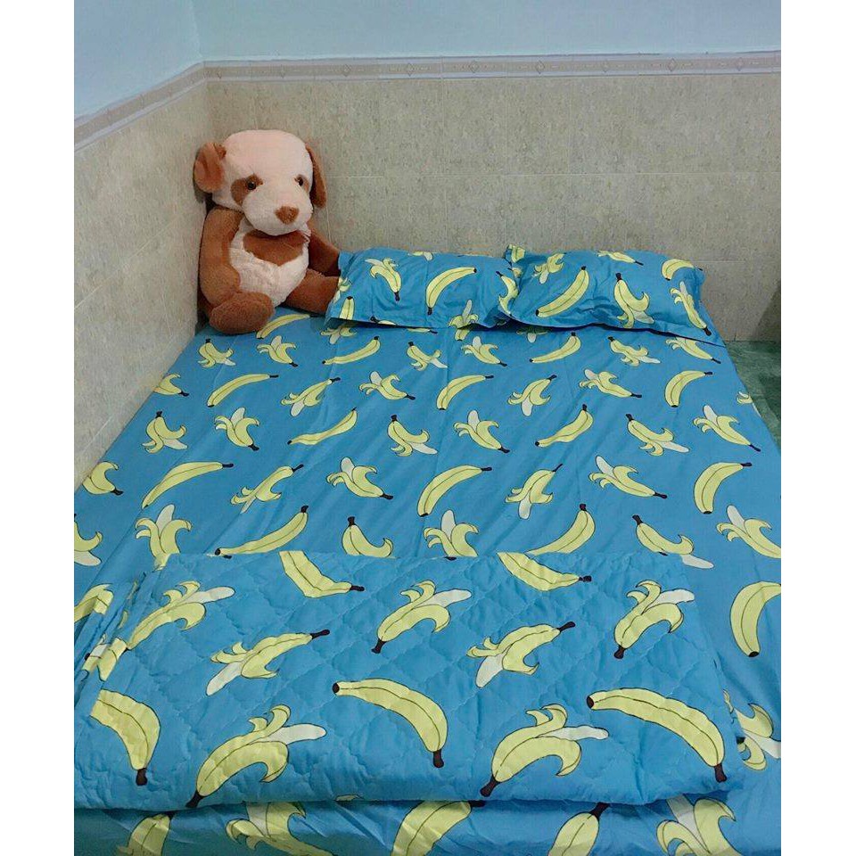 BỘ CHĂN GA COTTON POLY CHUỐI