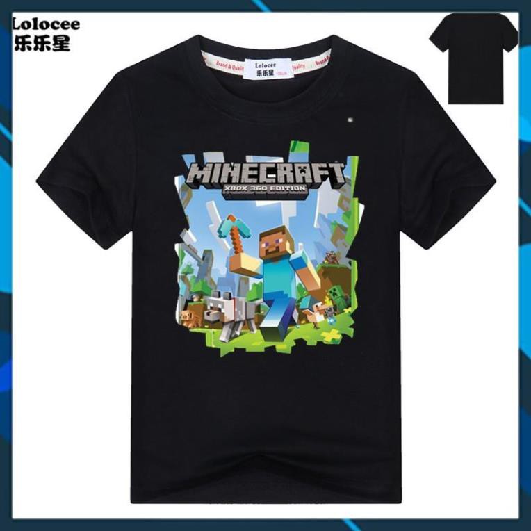 (SALE 50%) Áo thun phong cách trò chơi Minecraft mùa hè dành cho trẻ em